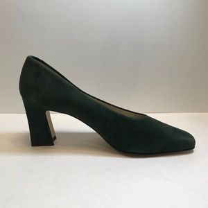 Nine West suede pumps (forest green)
